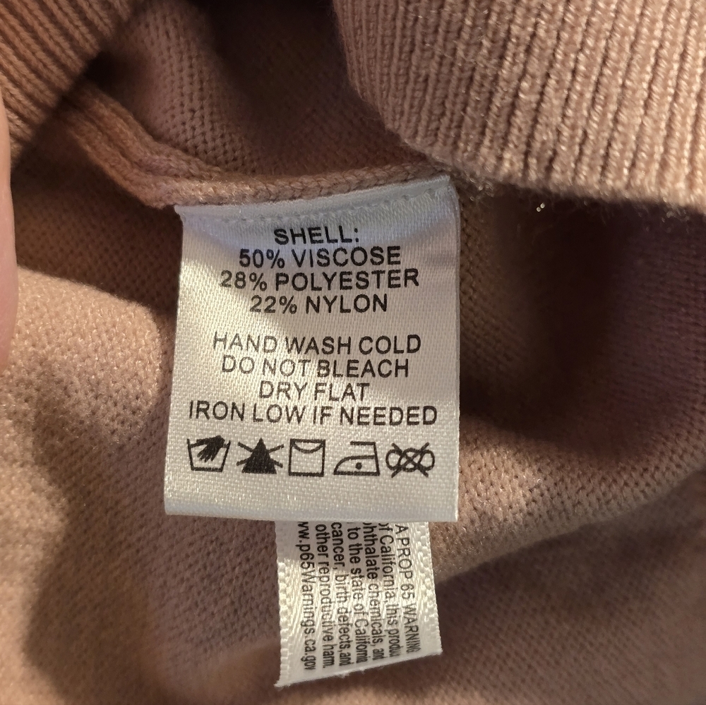 🎀 Fantastic Fawn Pink Bow Knit Sweater | Coquette Balletcore | S NWOT - Picture 4 of 5